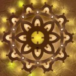 Lampada rosone merletto piccolo