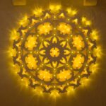 Lampada rosone merletto diametro 120cm